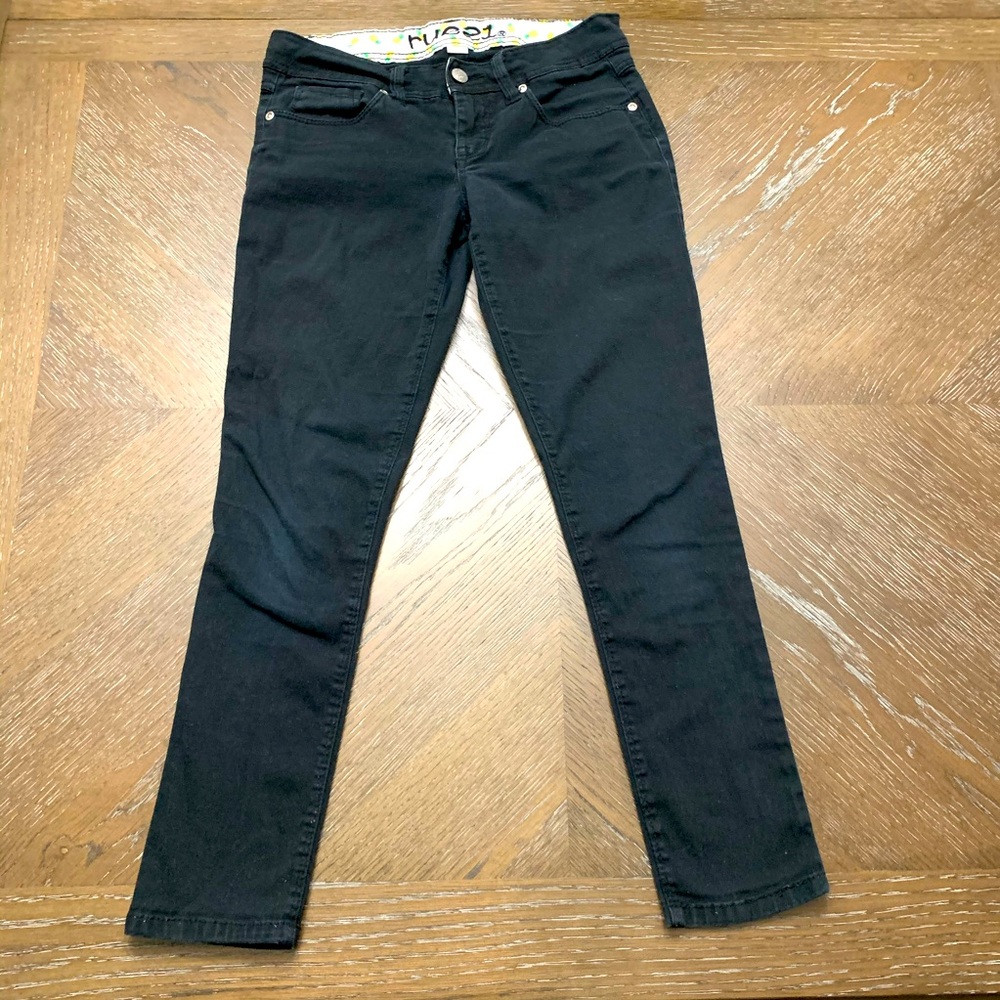 Rue 21 black cropped skinny denim jeans Size 1